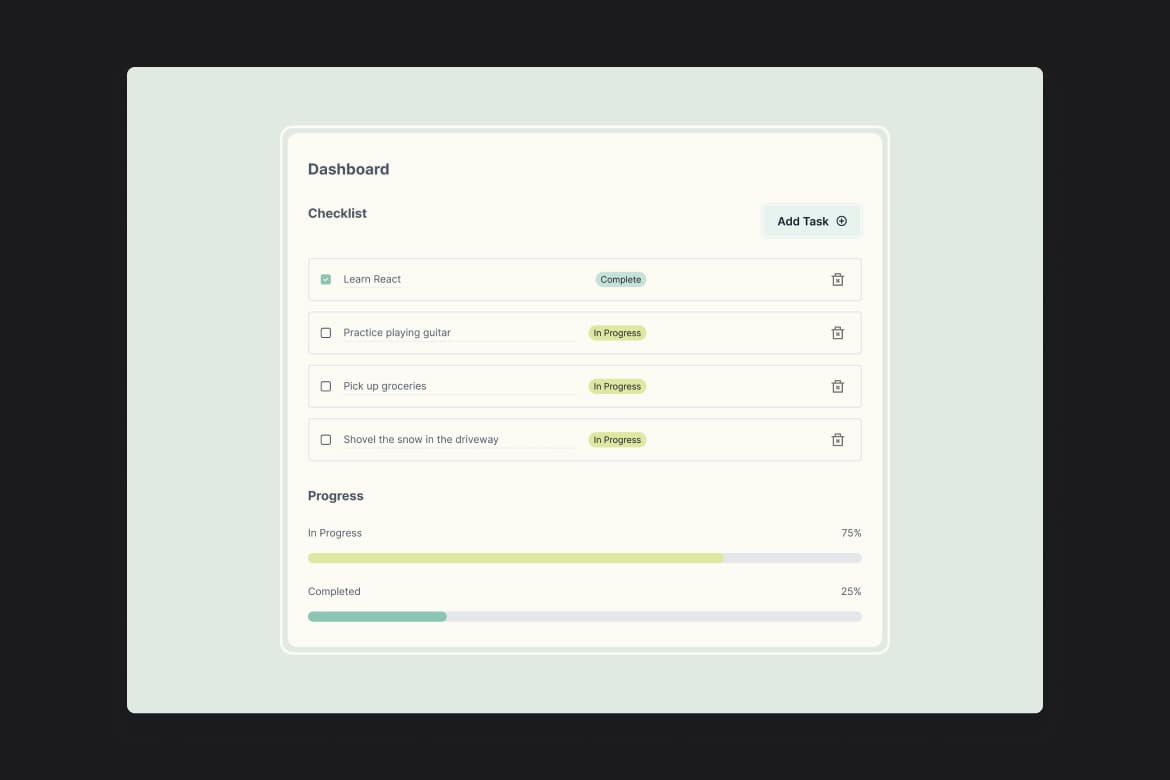 Checklist app with SvelteKit and localstorage persistence